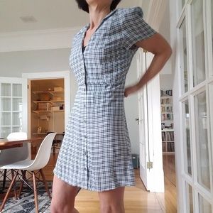 Urban Outfitters Mallory Button Down Mini Dress